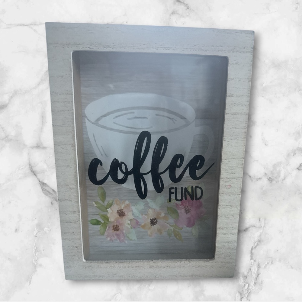 Coffee Fund Decorative Frame NWT